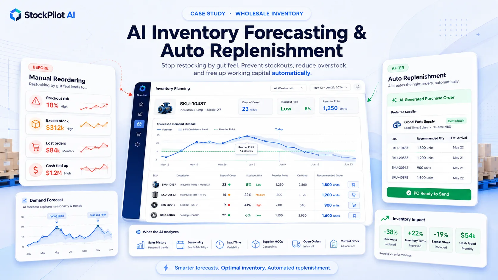 Northgate Supply — AI inventory forecasting & auto-replenishment